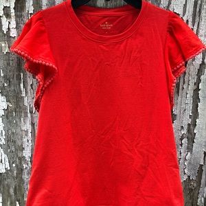 NWOT Kate Spade pompom top